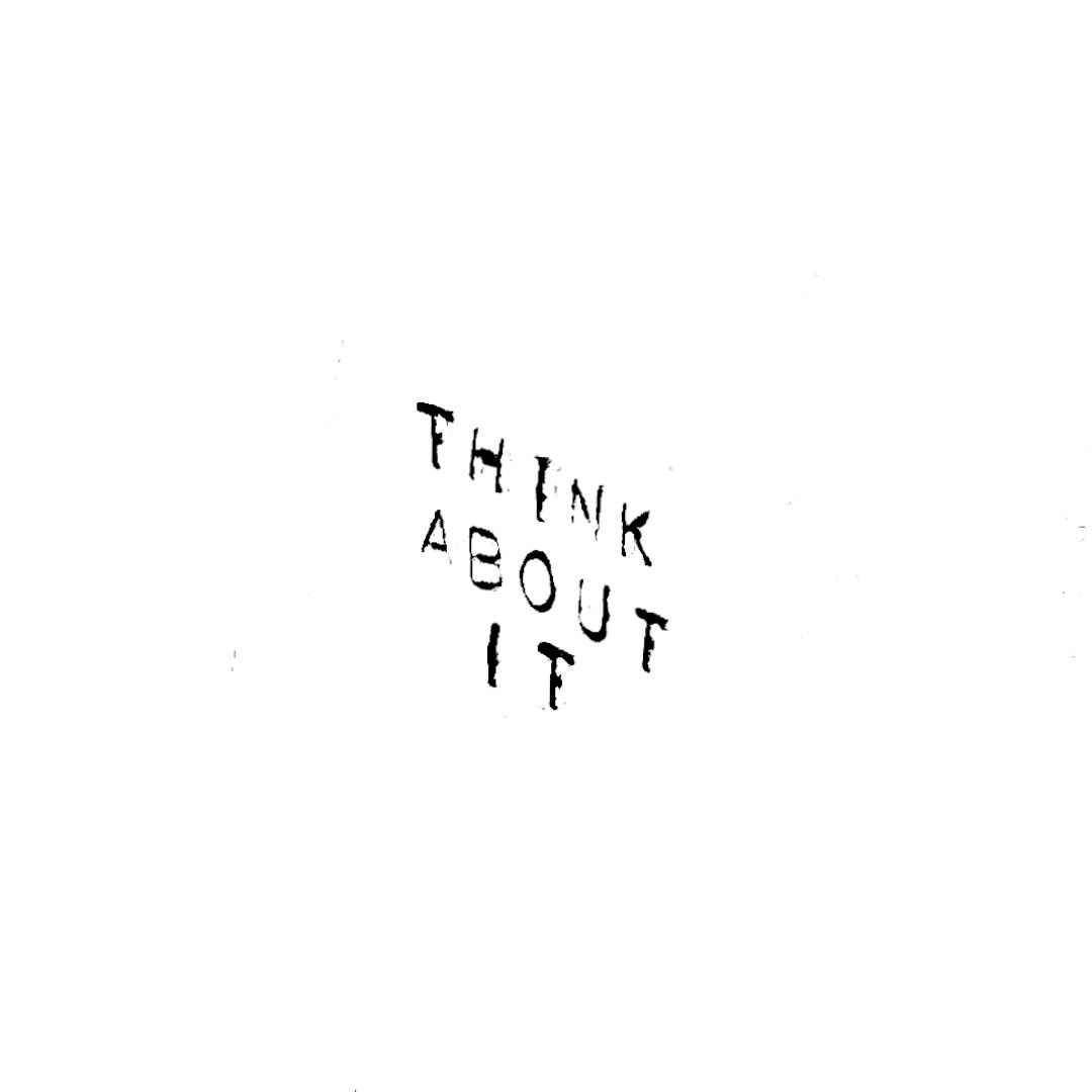 abstract black and white image letterforms