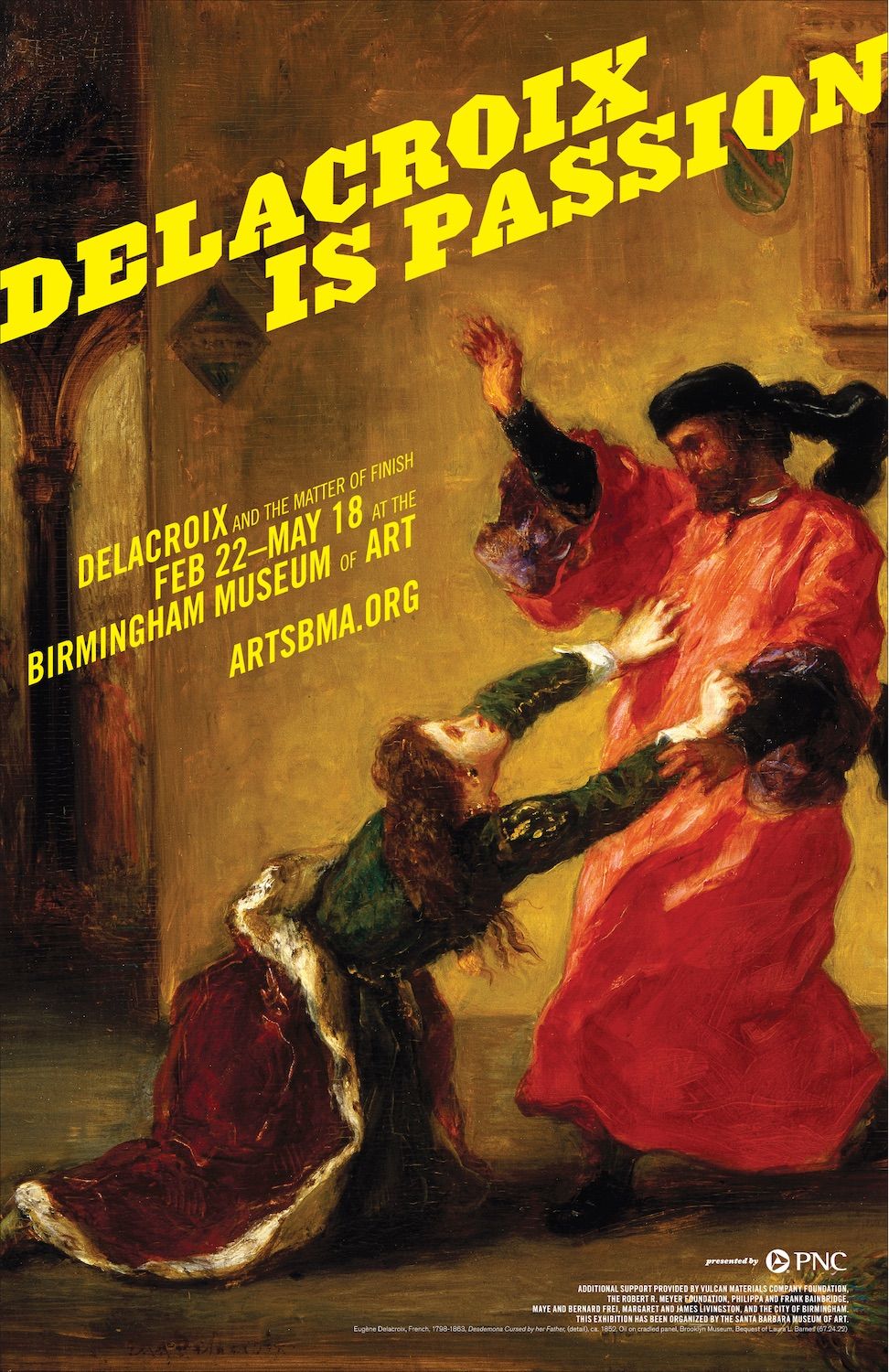 poster for a delacroix exhibition