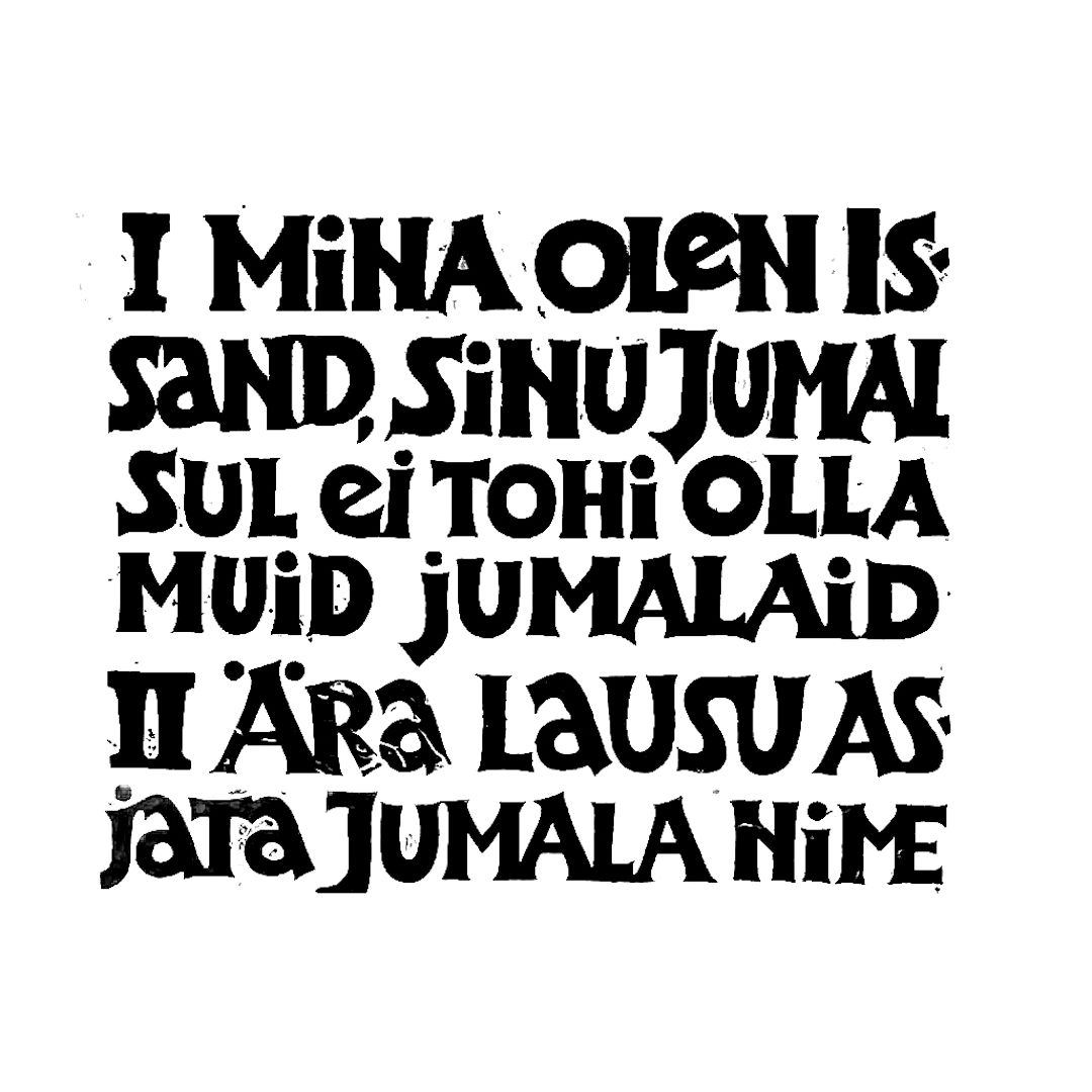 abstract black and white image letterforms