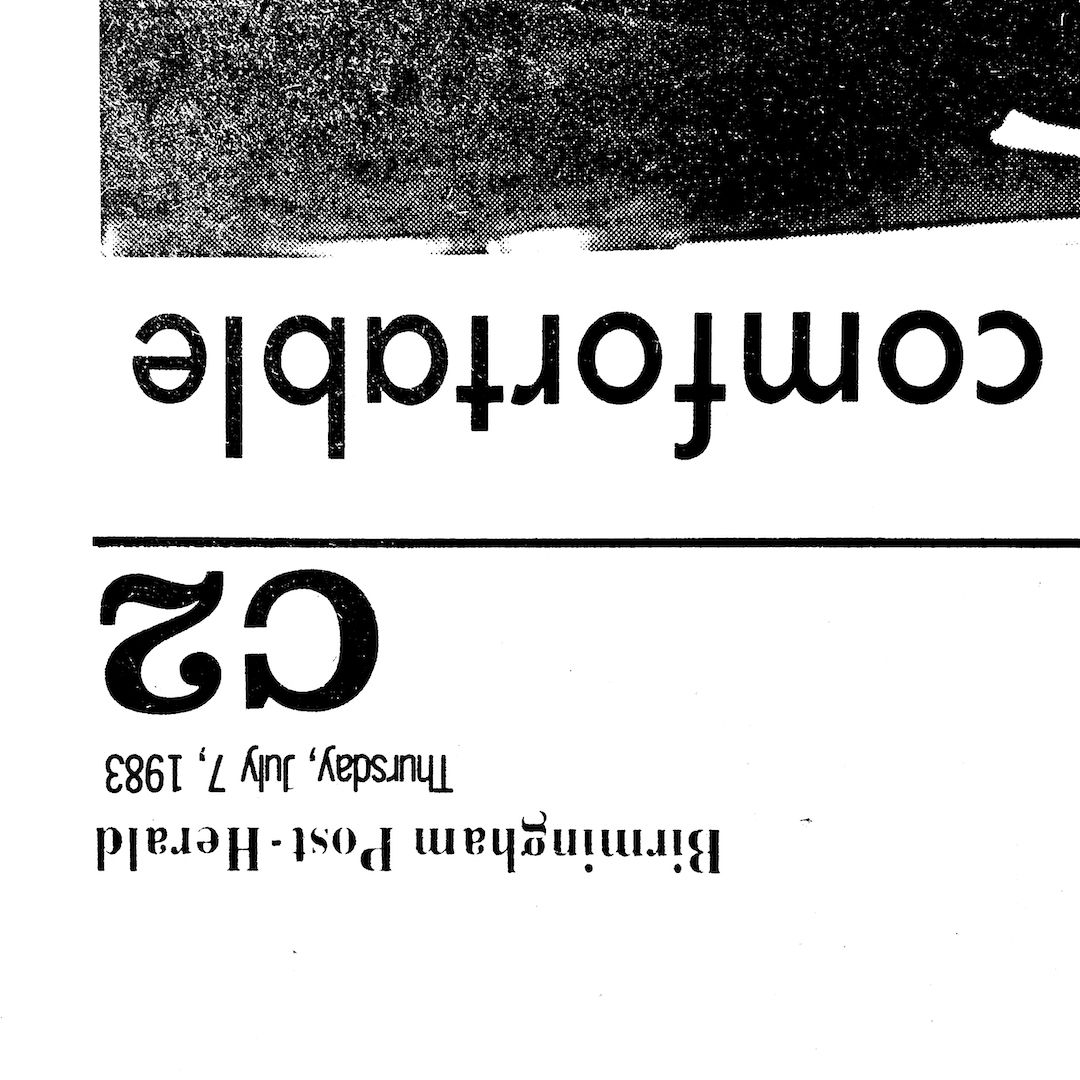 abstract black and white image letterforms