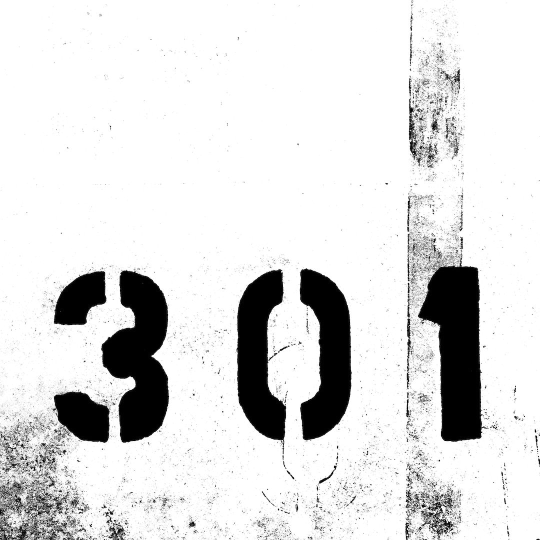 abstract black and white image letterforms