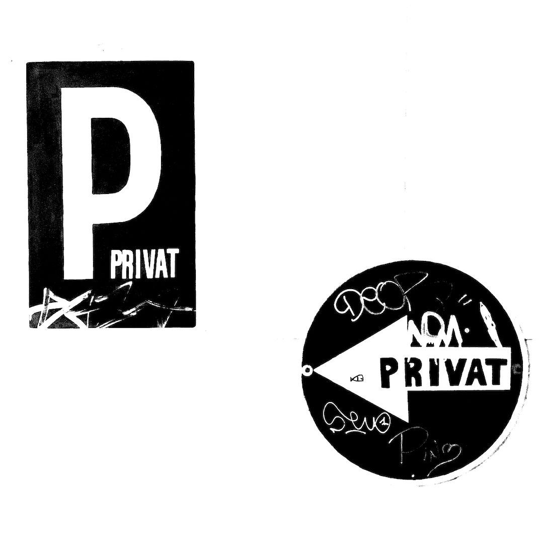 abstract black and white image letterforms