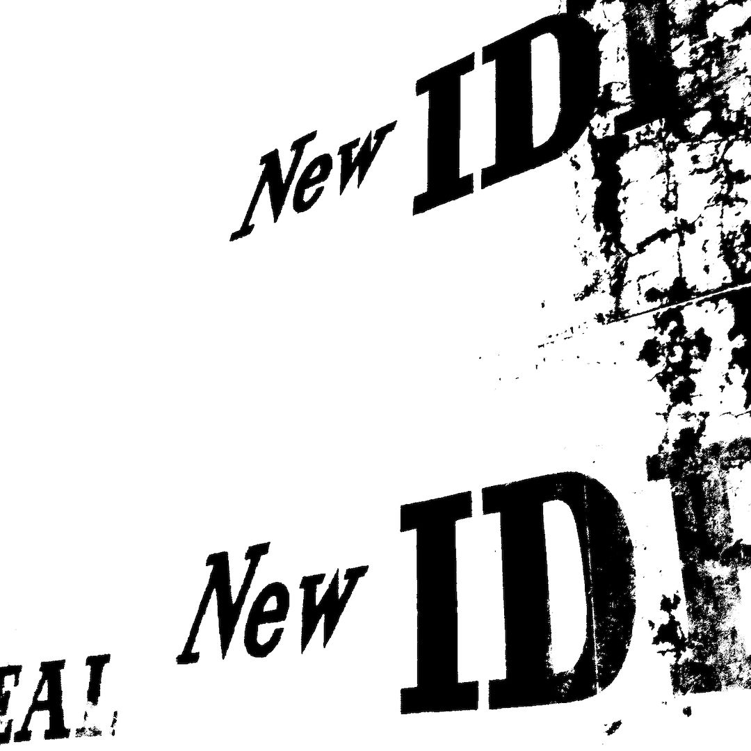 abstract black and white image letterforms