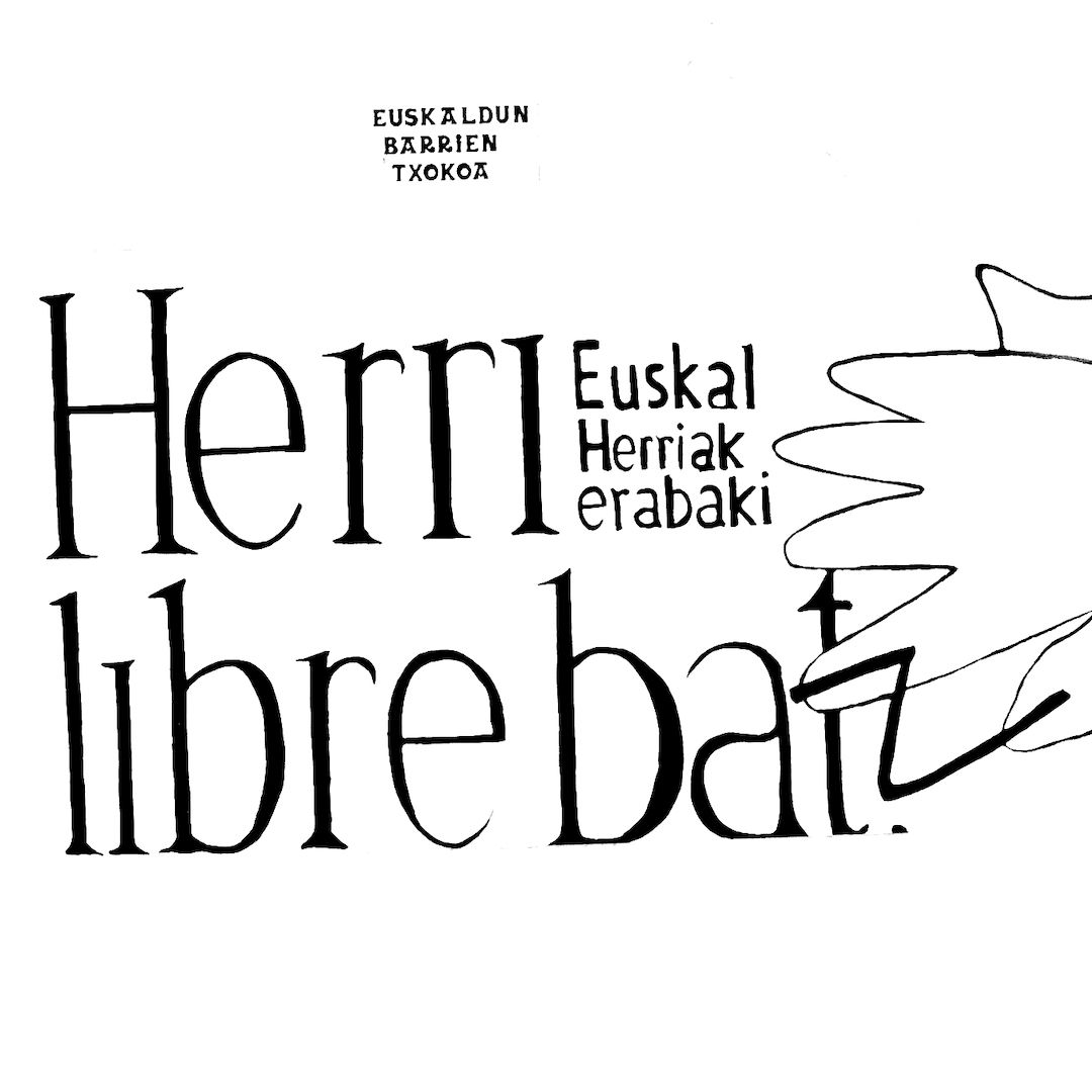 abstract black and white image letterforms