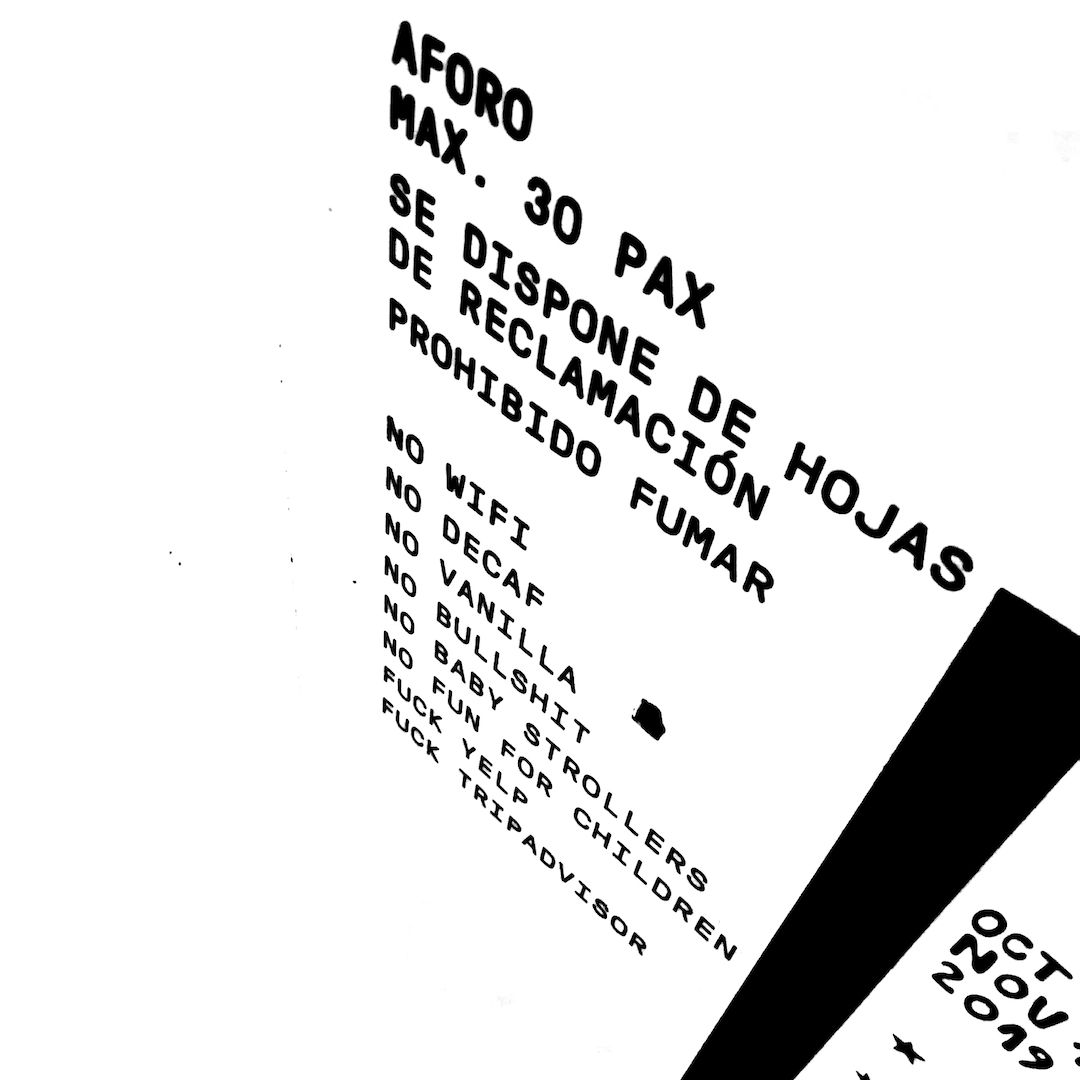 abstract black and white image letterforms
