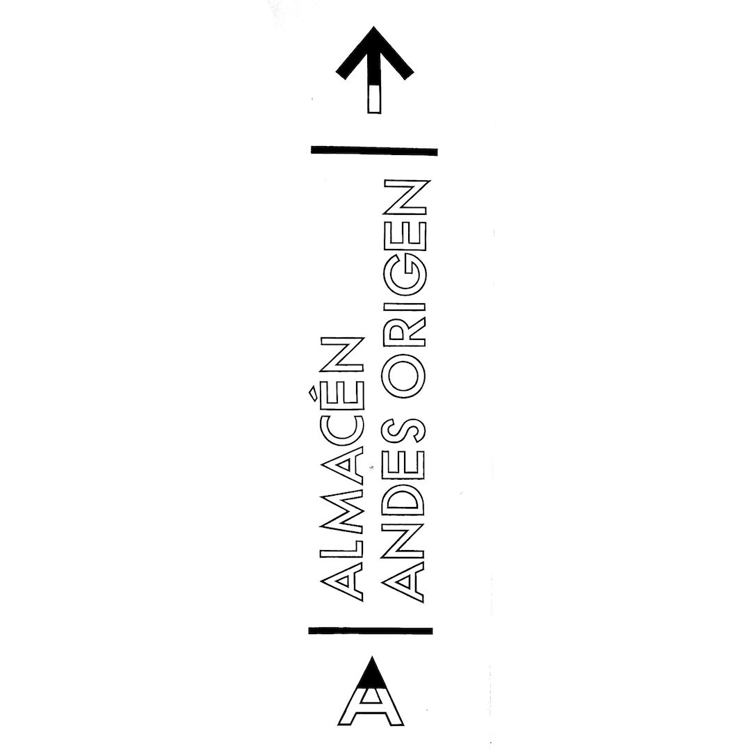 abstract black and white image letterforms