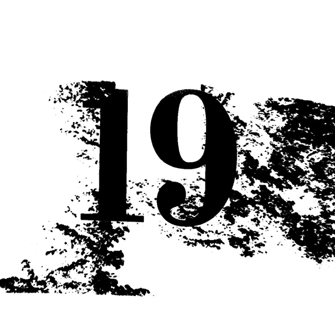 abstract black and white image letterforms