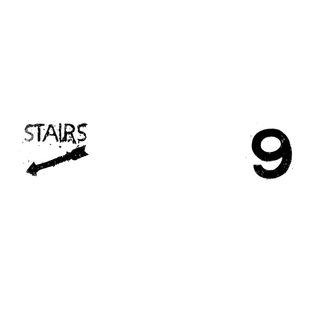 abstract black and white image letterforms