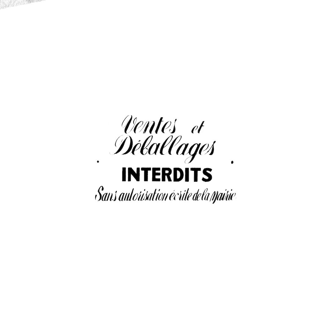 abstract black and white image letterforms
