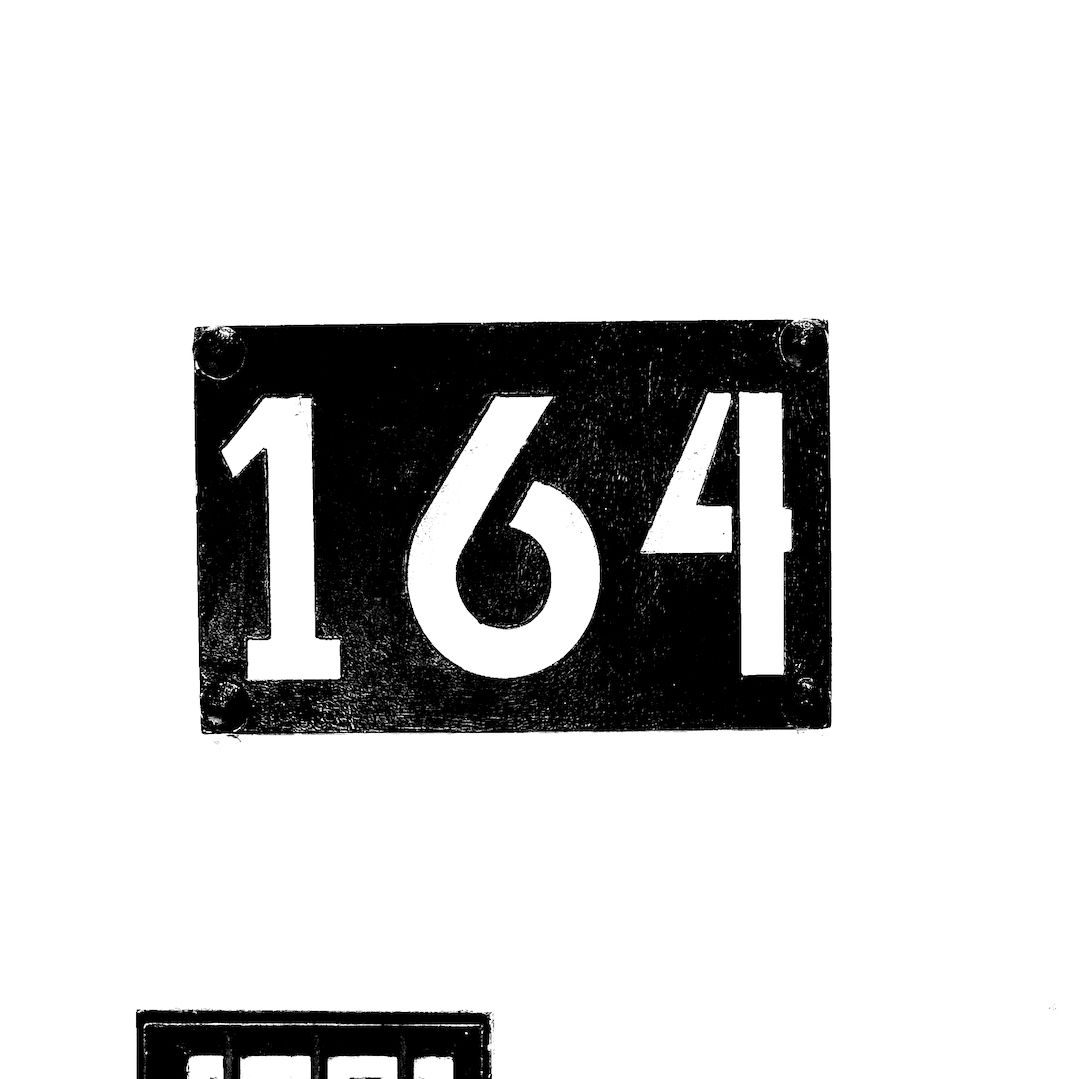abstract black and white image letterforms