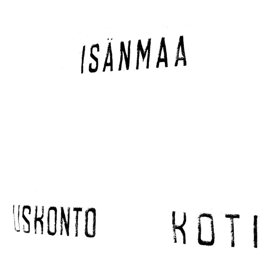 abstract black and white image letterforms