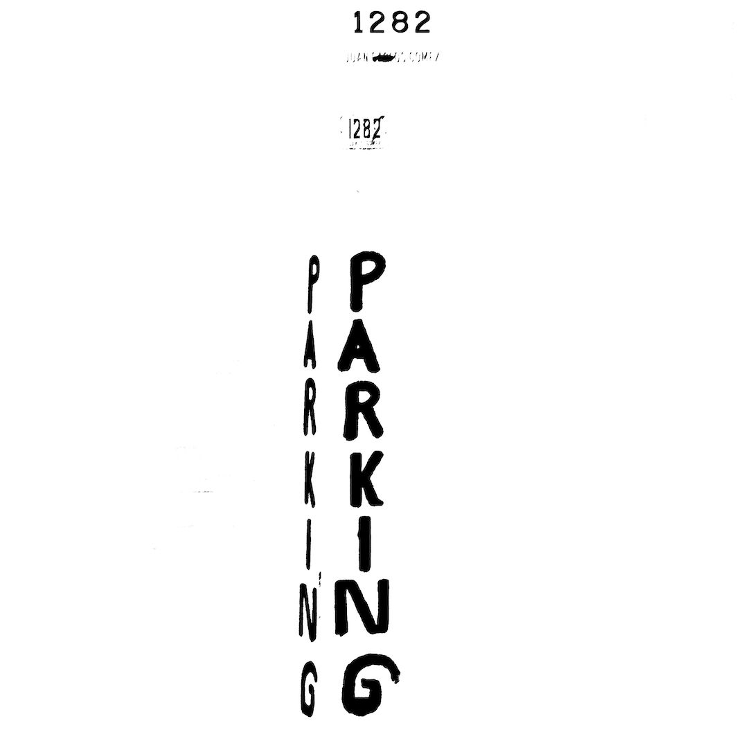 abstract black and white image letterforms