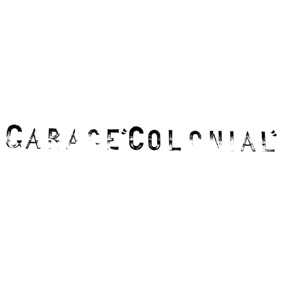 abstract black and white image letterforms
