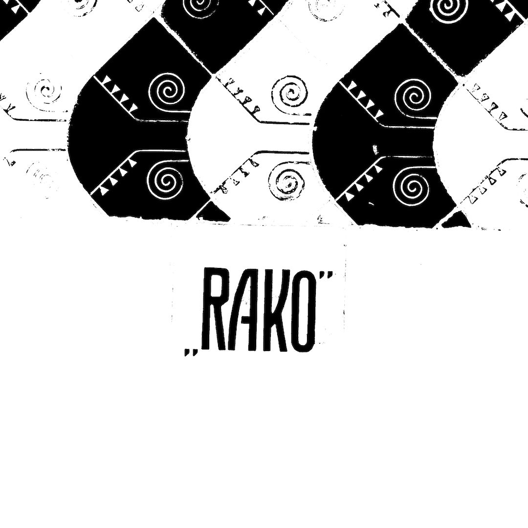 abstract black and white image letterforms