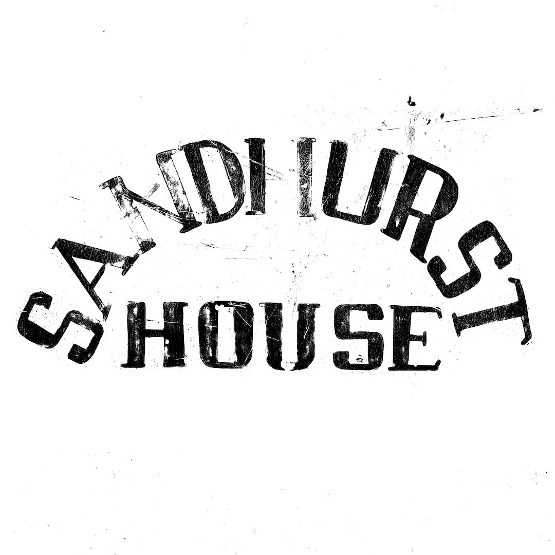 abstract black and white image letterforms