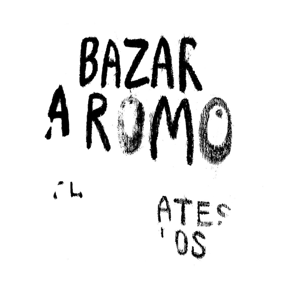 abstract black and white image letterforms