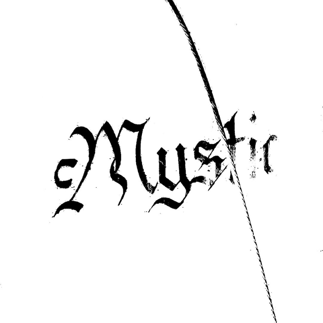 abstract black and white image letterforms