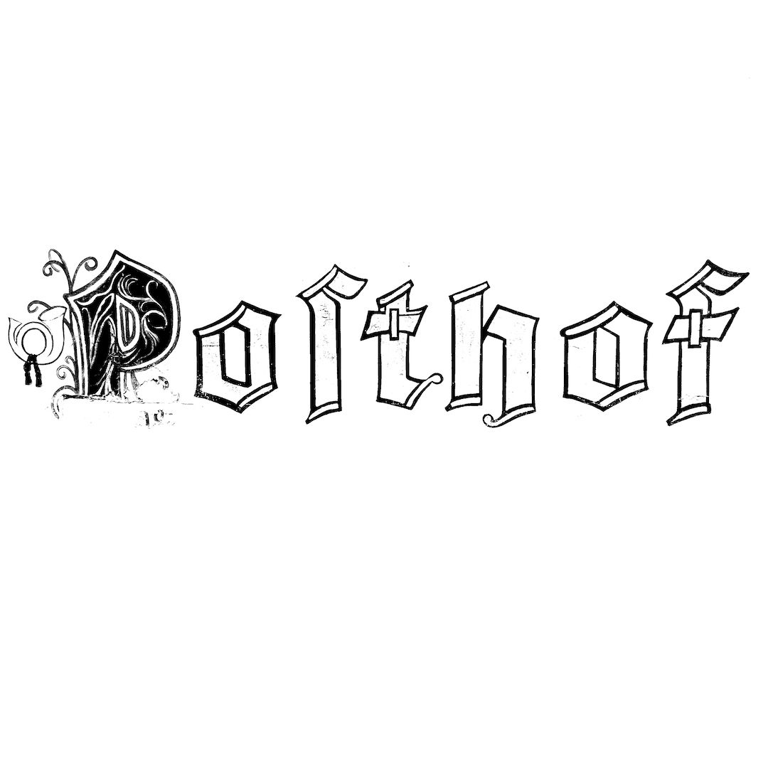 abstract black and white image letterforms