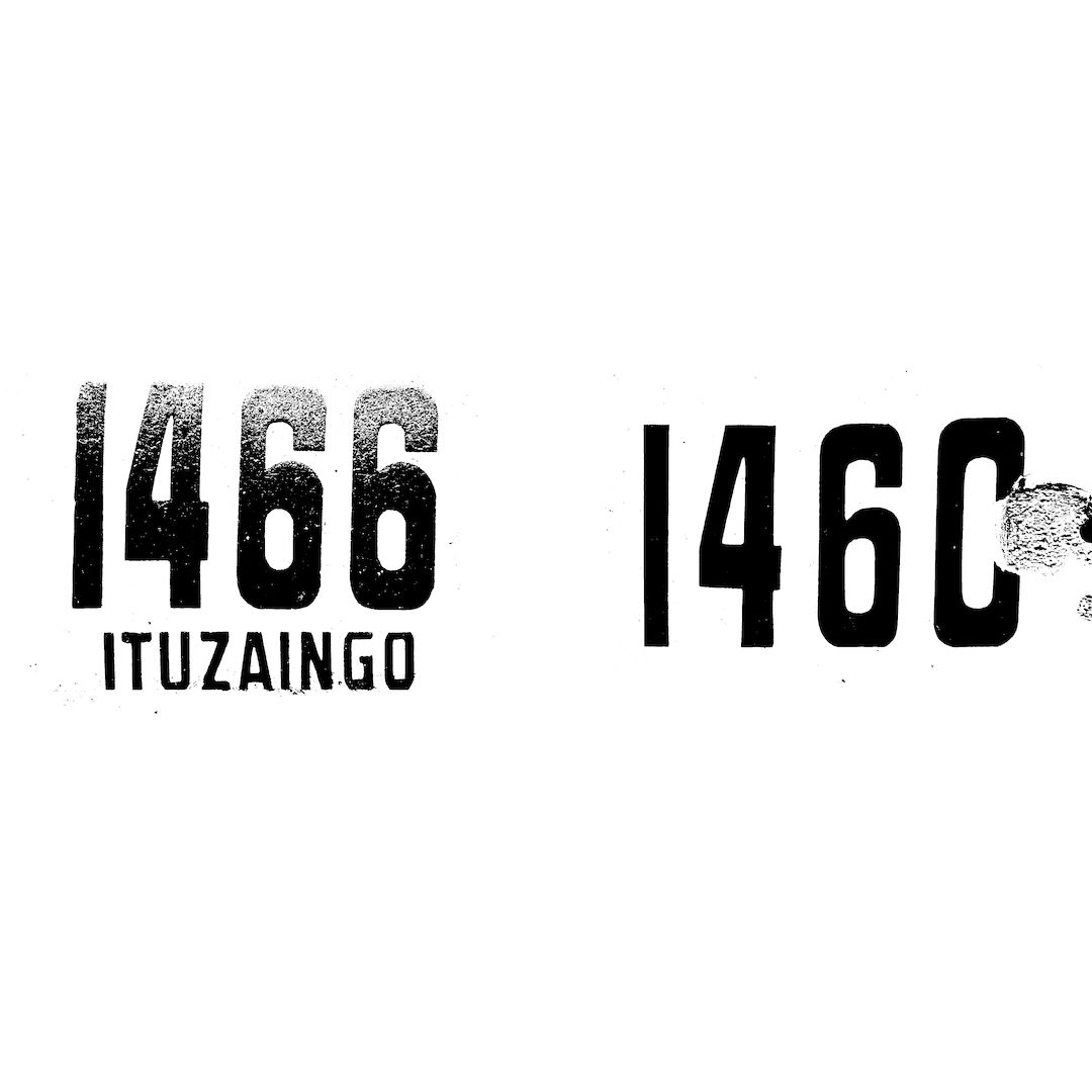 abstract black and white image letterforms