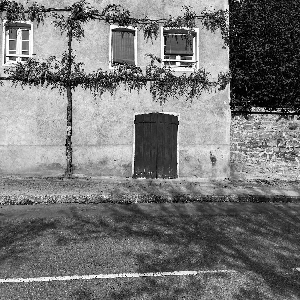 photograph of a doorway, France