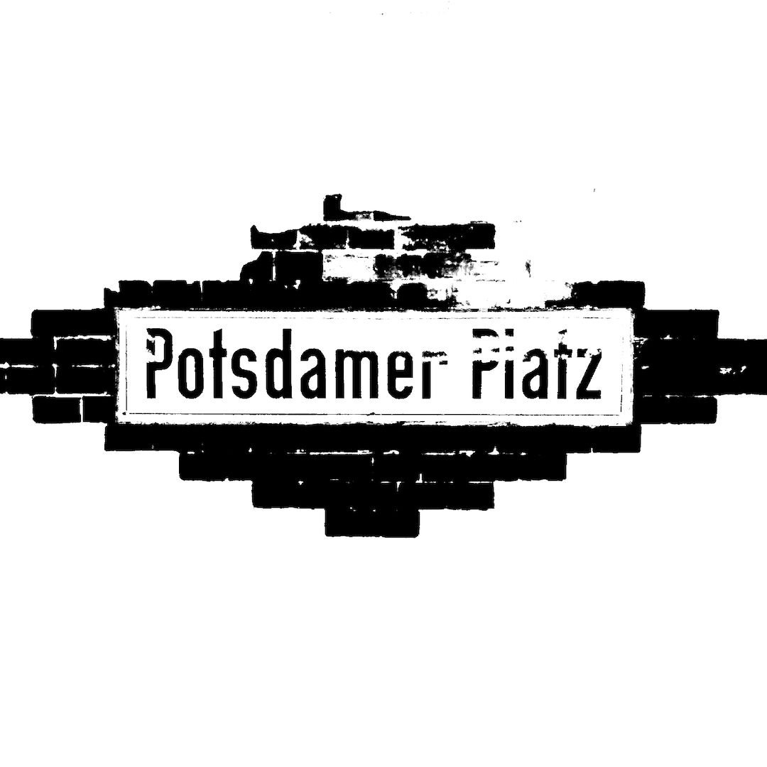 abstract black and white image letterforms