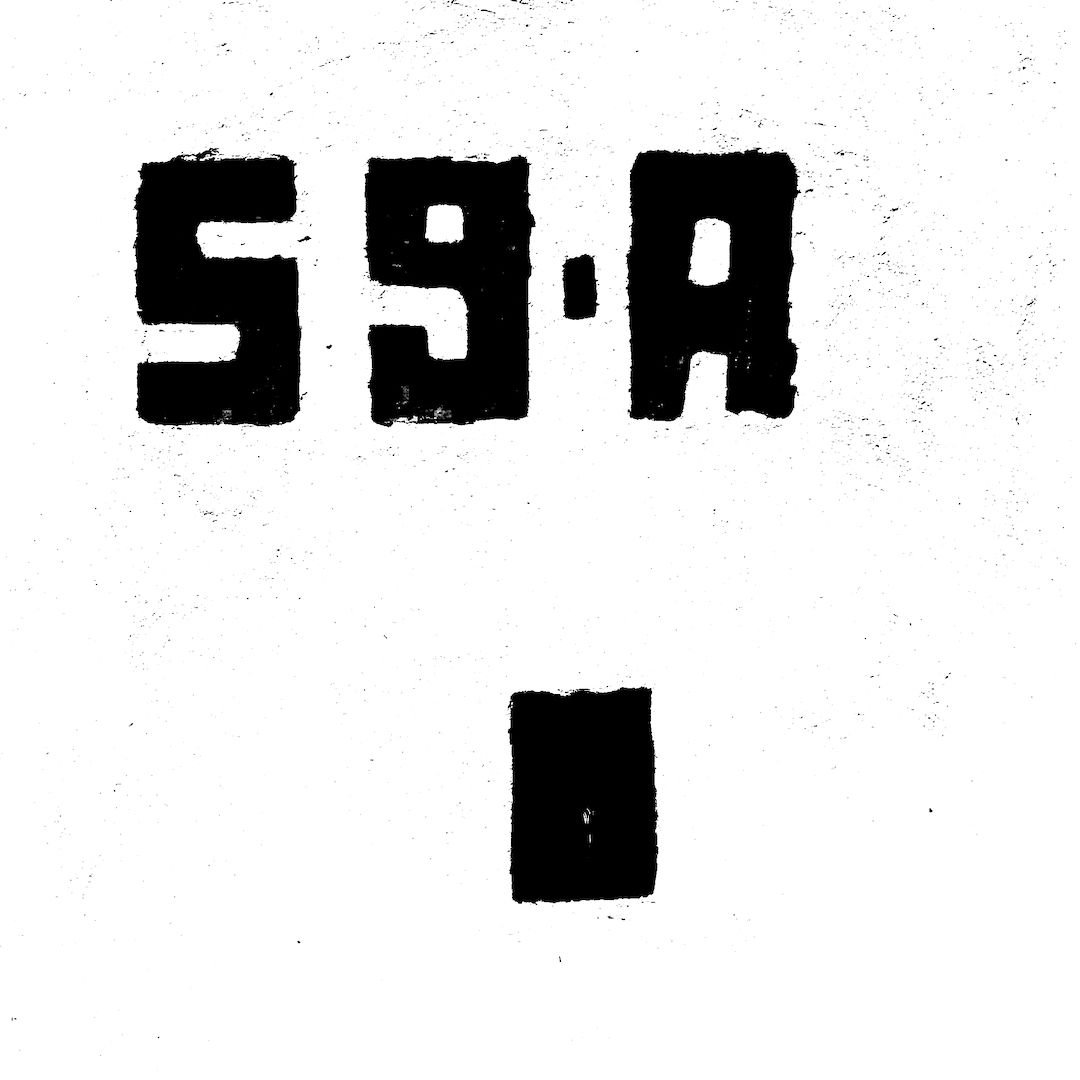 abstract black and white image letterforms