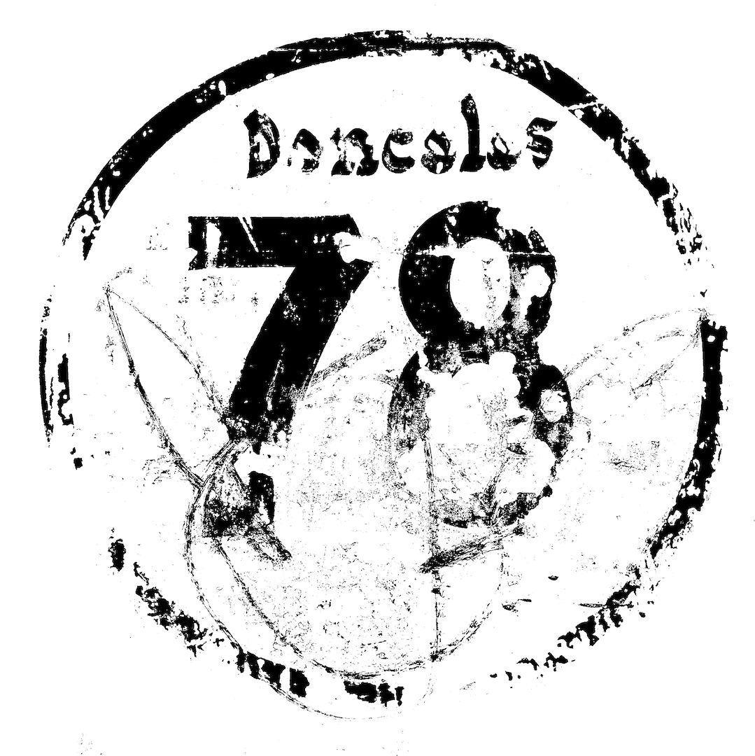 abstract black and white image letterforms