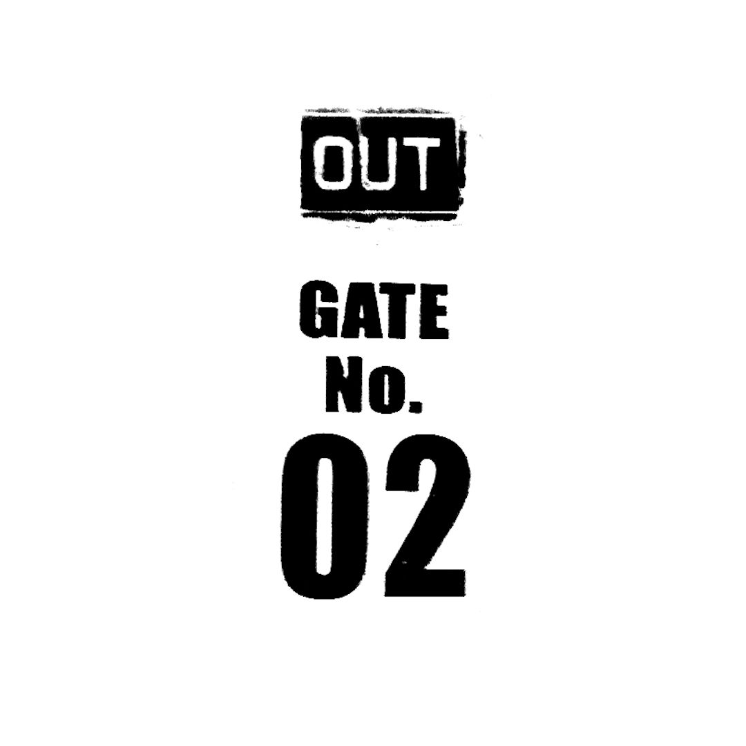abstract black and white image letterforms