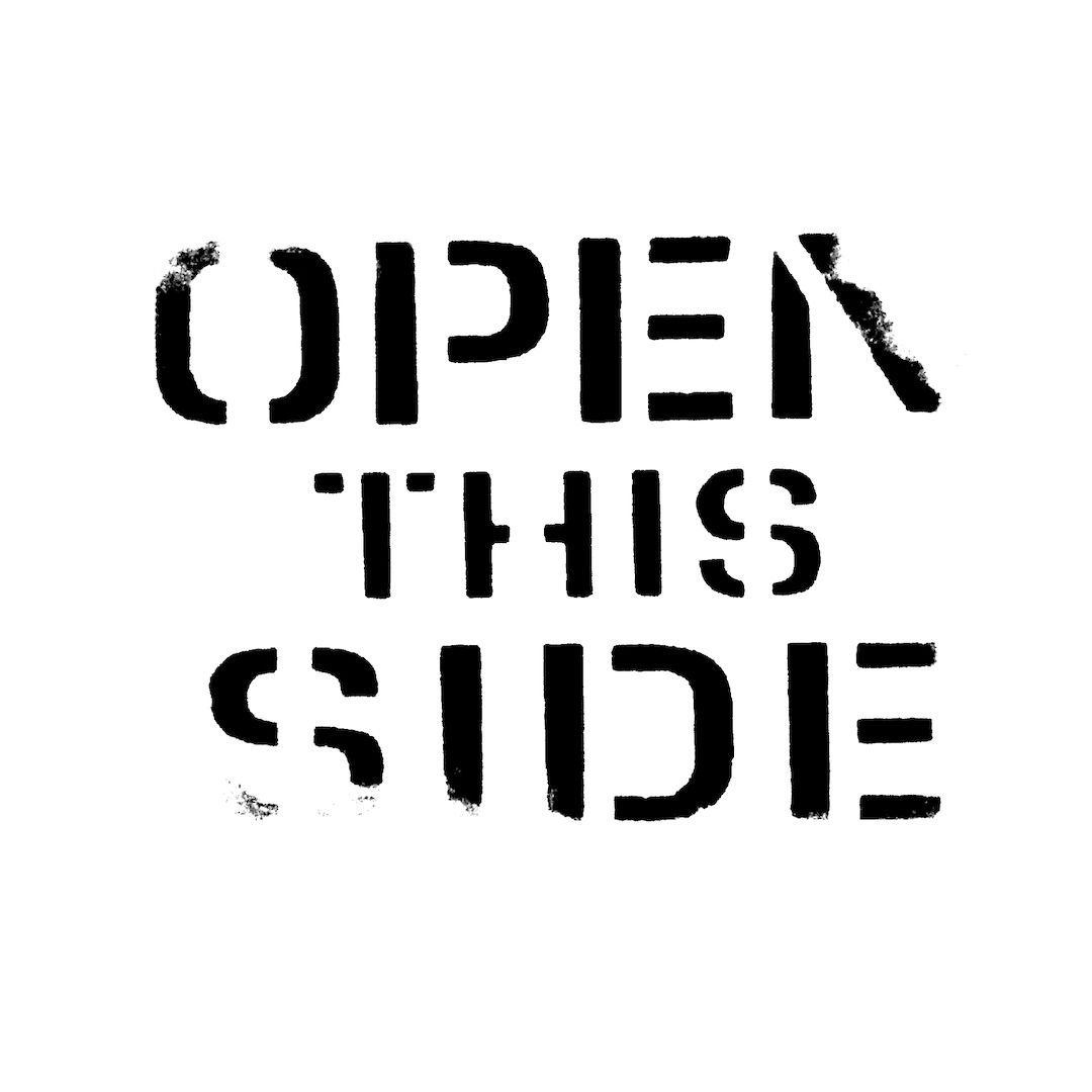 abstract black and white image letterforms