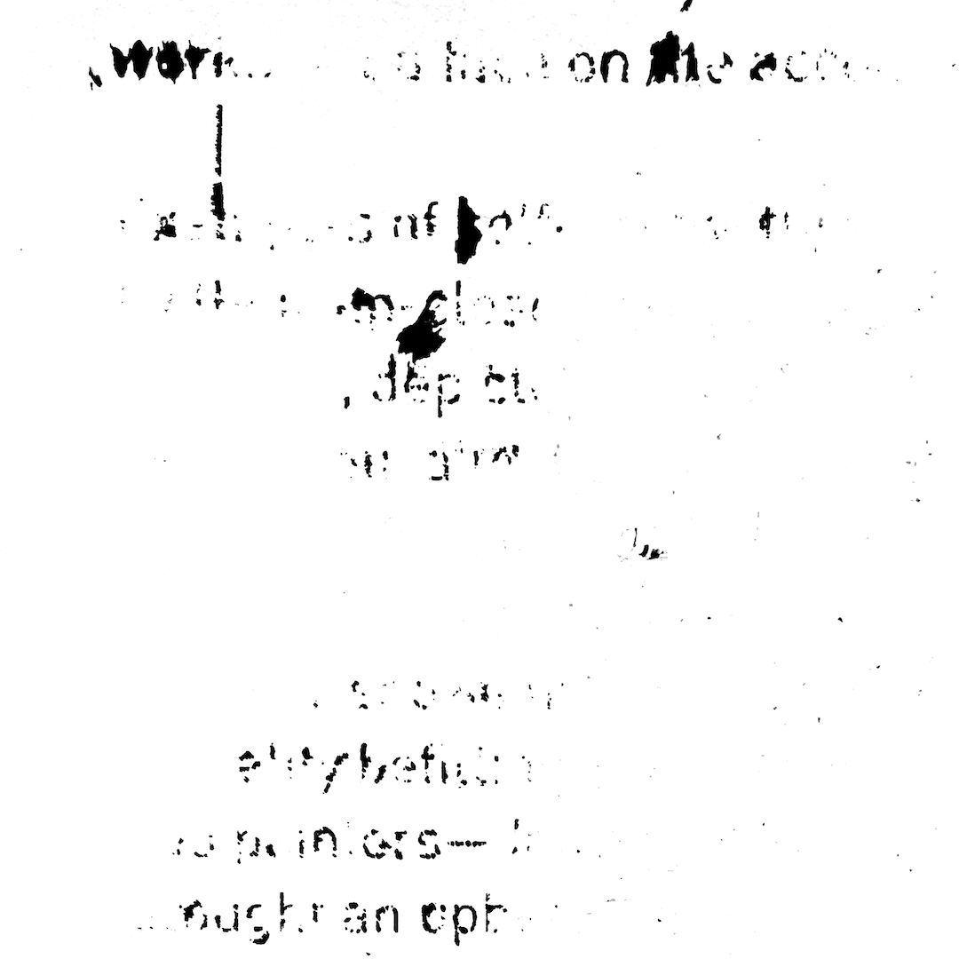 abstract black and white image letterforms