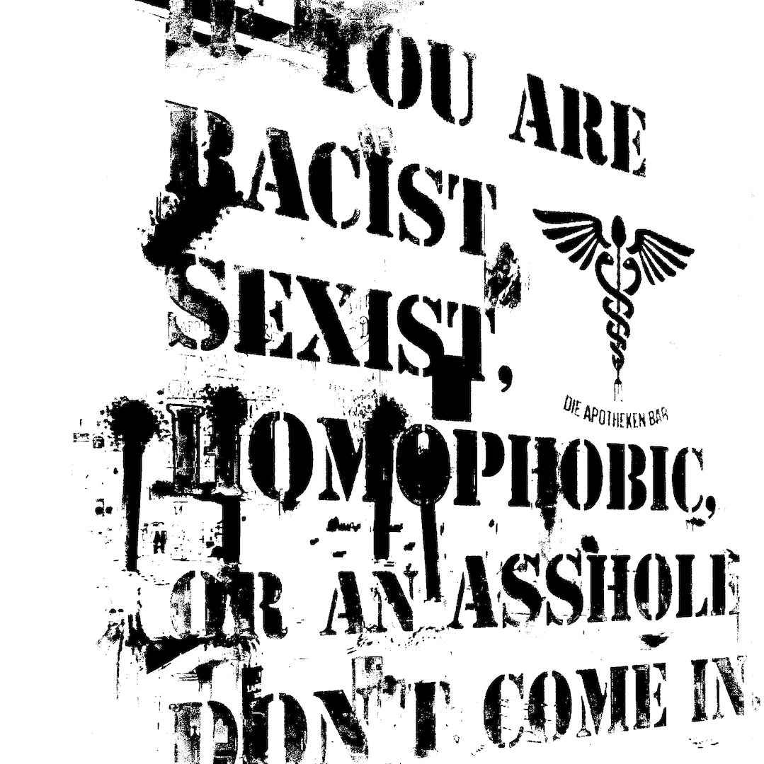 abstract black and white image letterforms