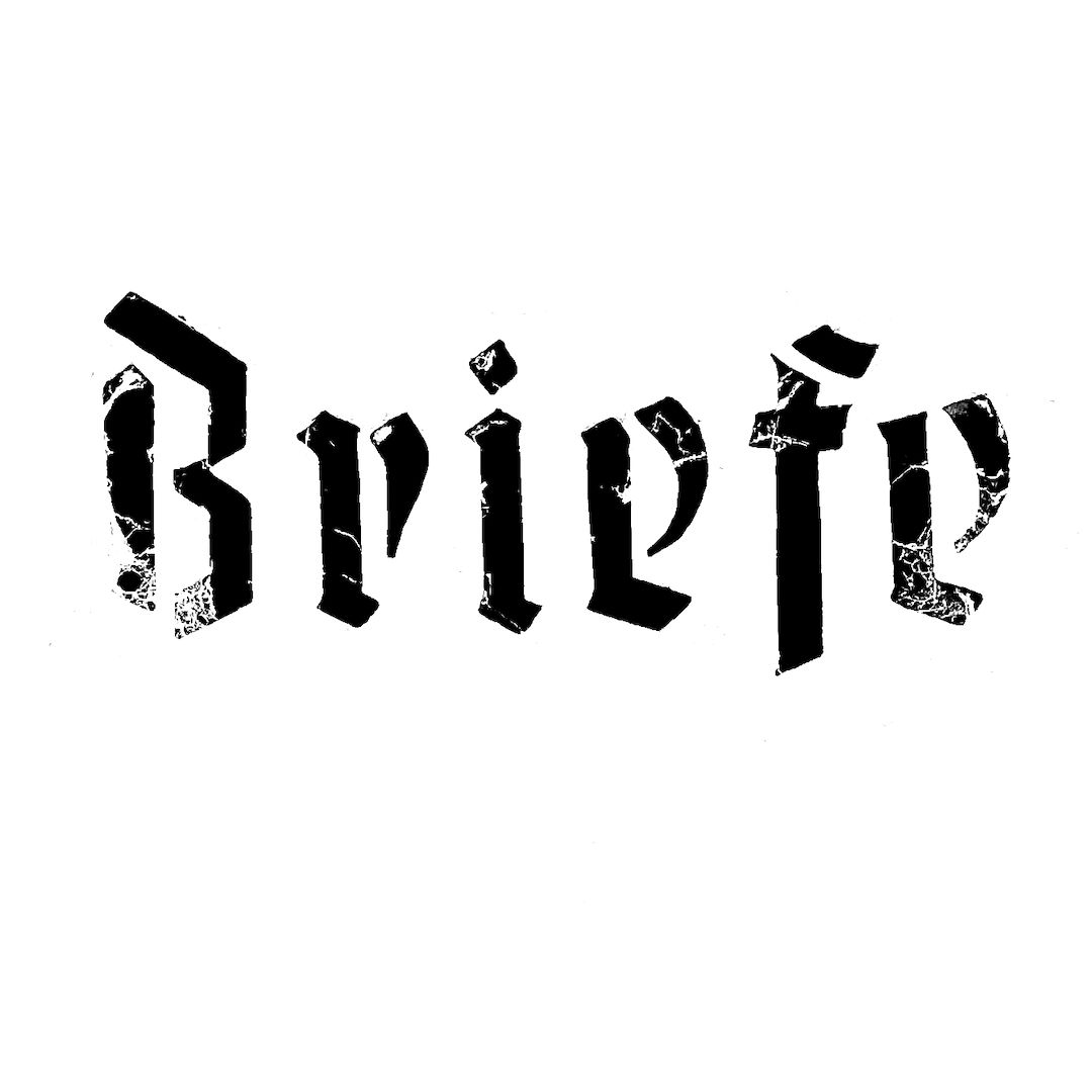 abstract black and white image letterforms