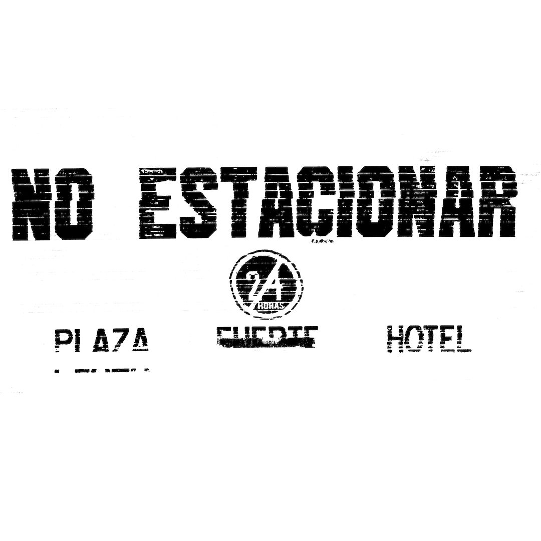 abstract black and white image letterforms