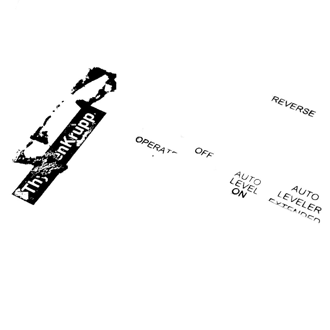 abstract black and white image letterforms