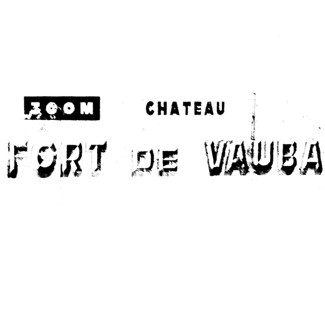 abstract black and white image letterforms