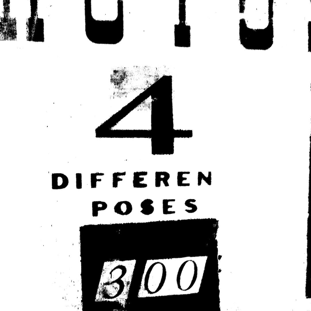 abstract black and white image letterforms