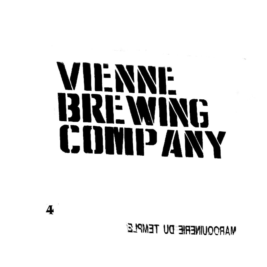 abstract black and white image letterforms