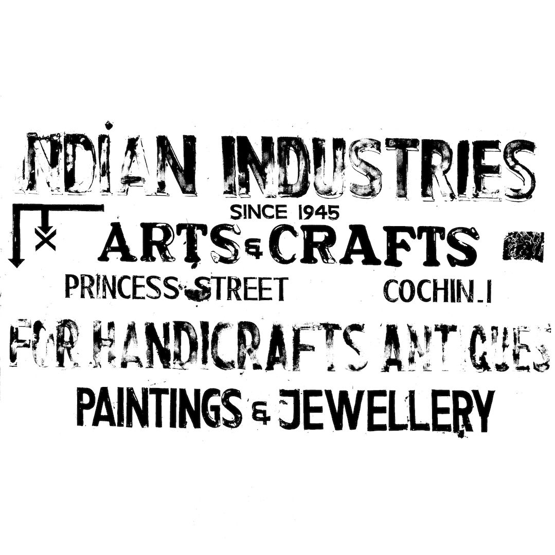abstract black and white image letterforms
