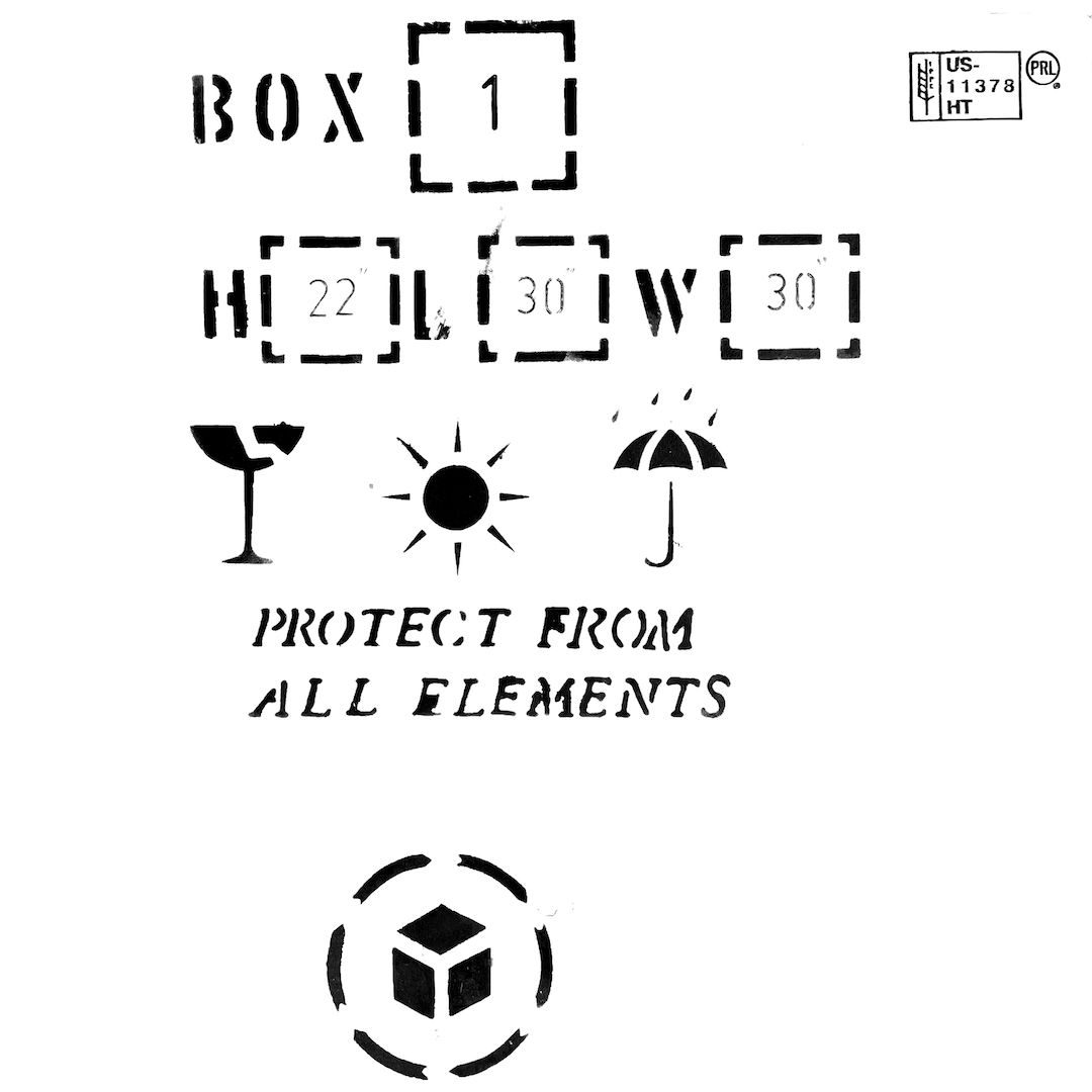 abstract black and white image letterforms