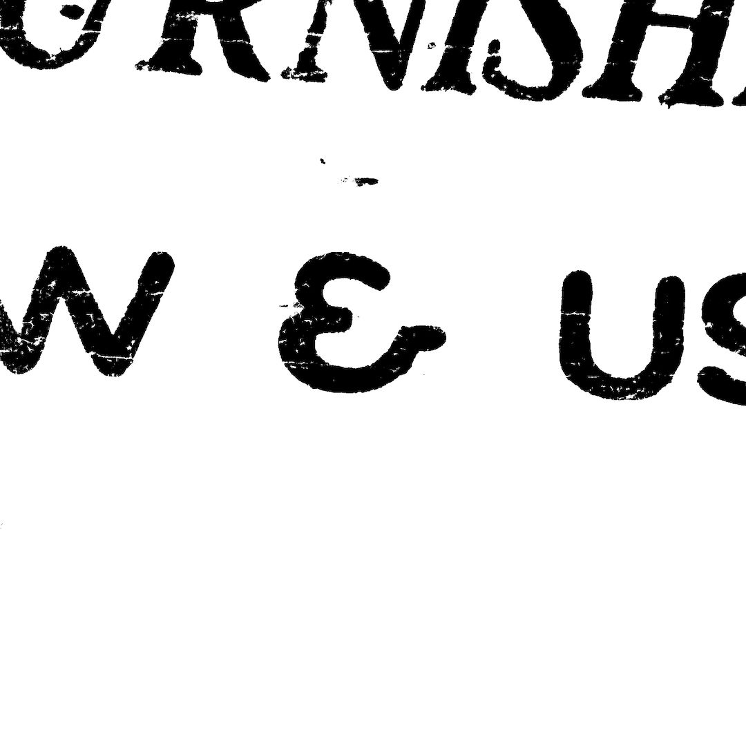 abstract black and white image letterforms