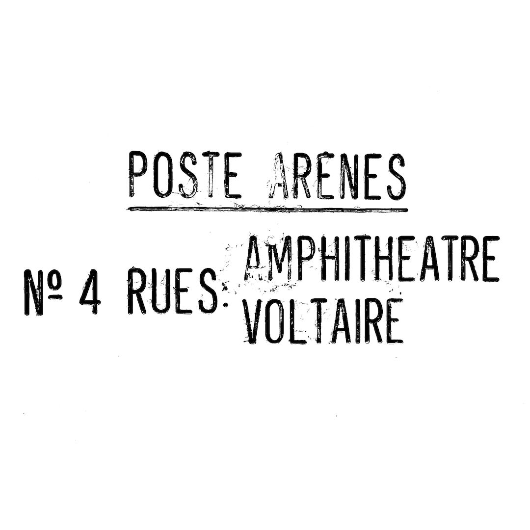 abstract black and white image letterforms