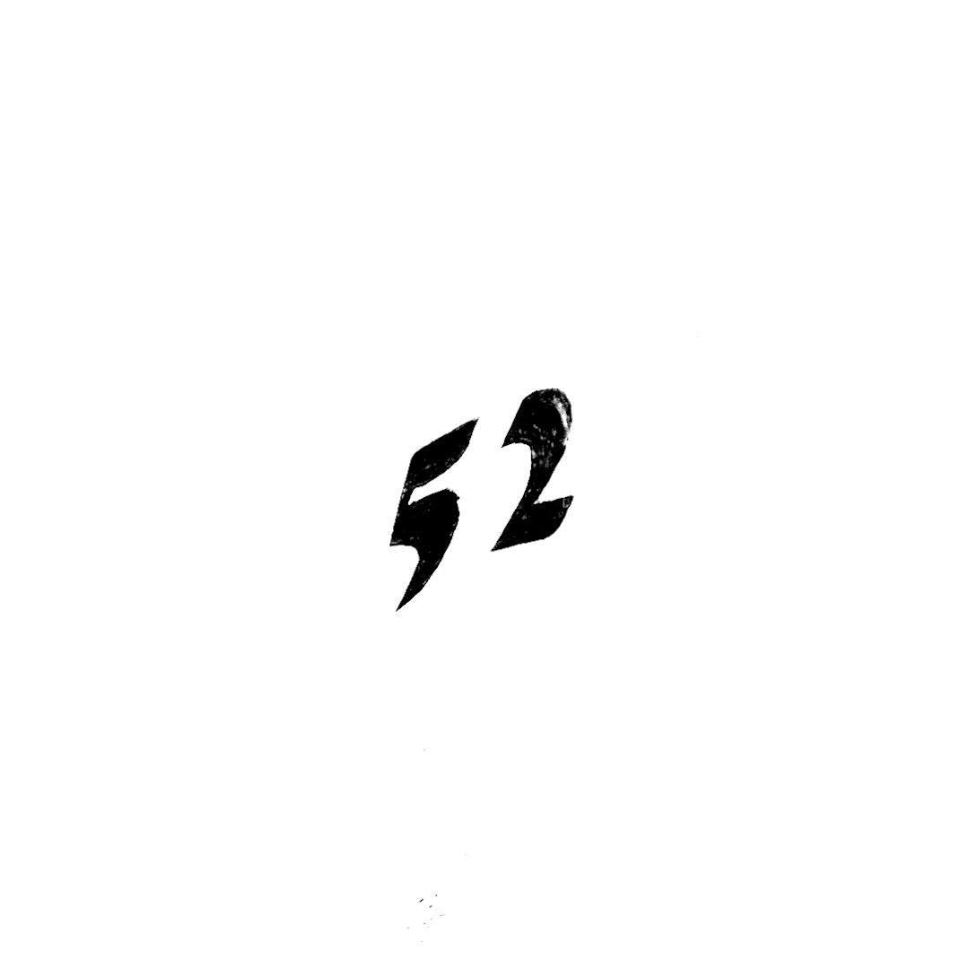 abstract black and white image letterforms