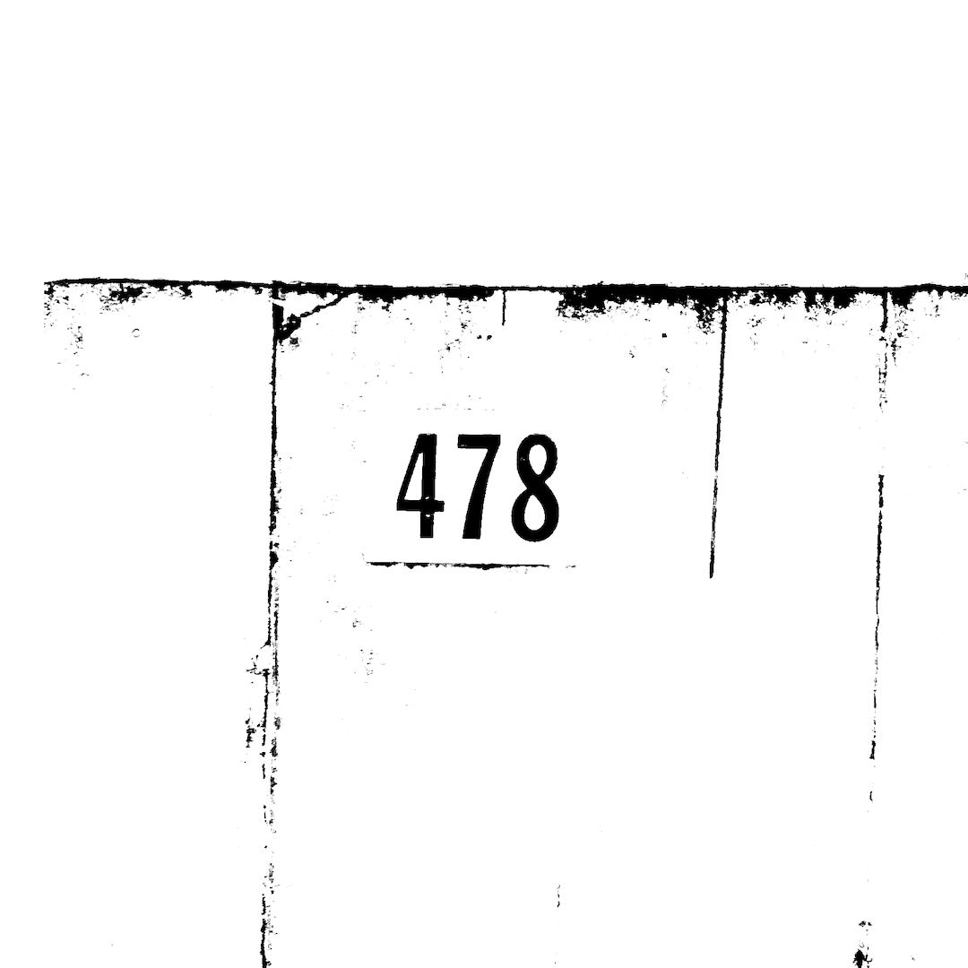 abstract black and white image letterforms
