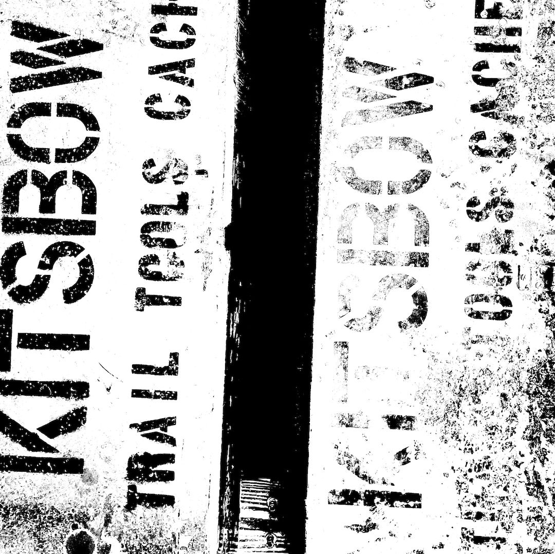 abstract black and white image letterforms
