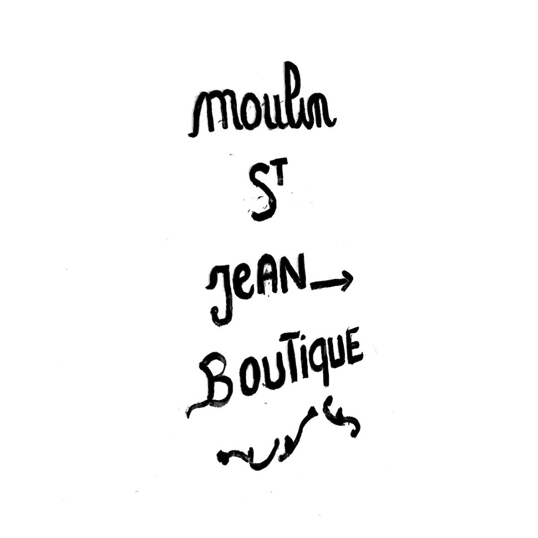 abstract black and white image letterforms