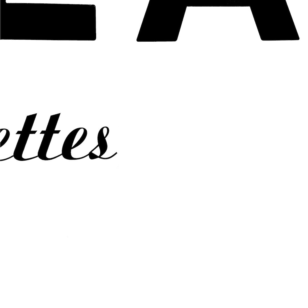 abstract black and white image letterforms