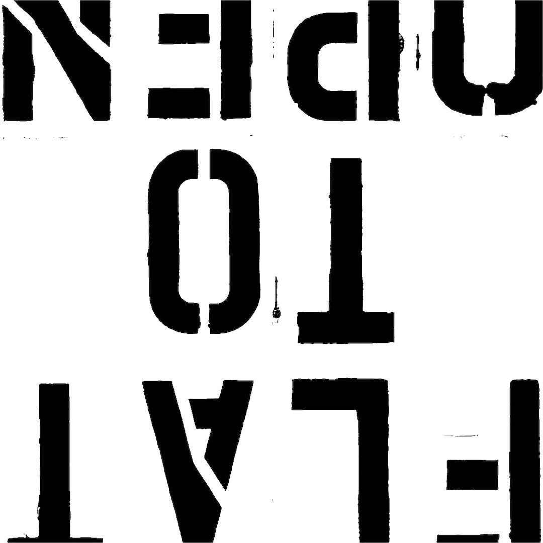 abstract black and white image letterforms