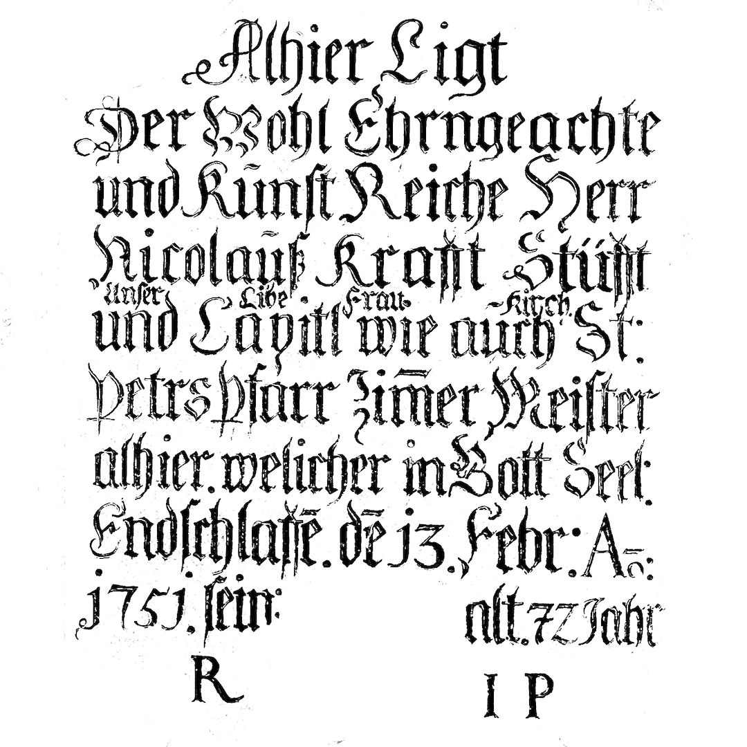abstract black and white image letterforms