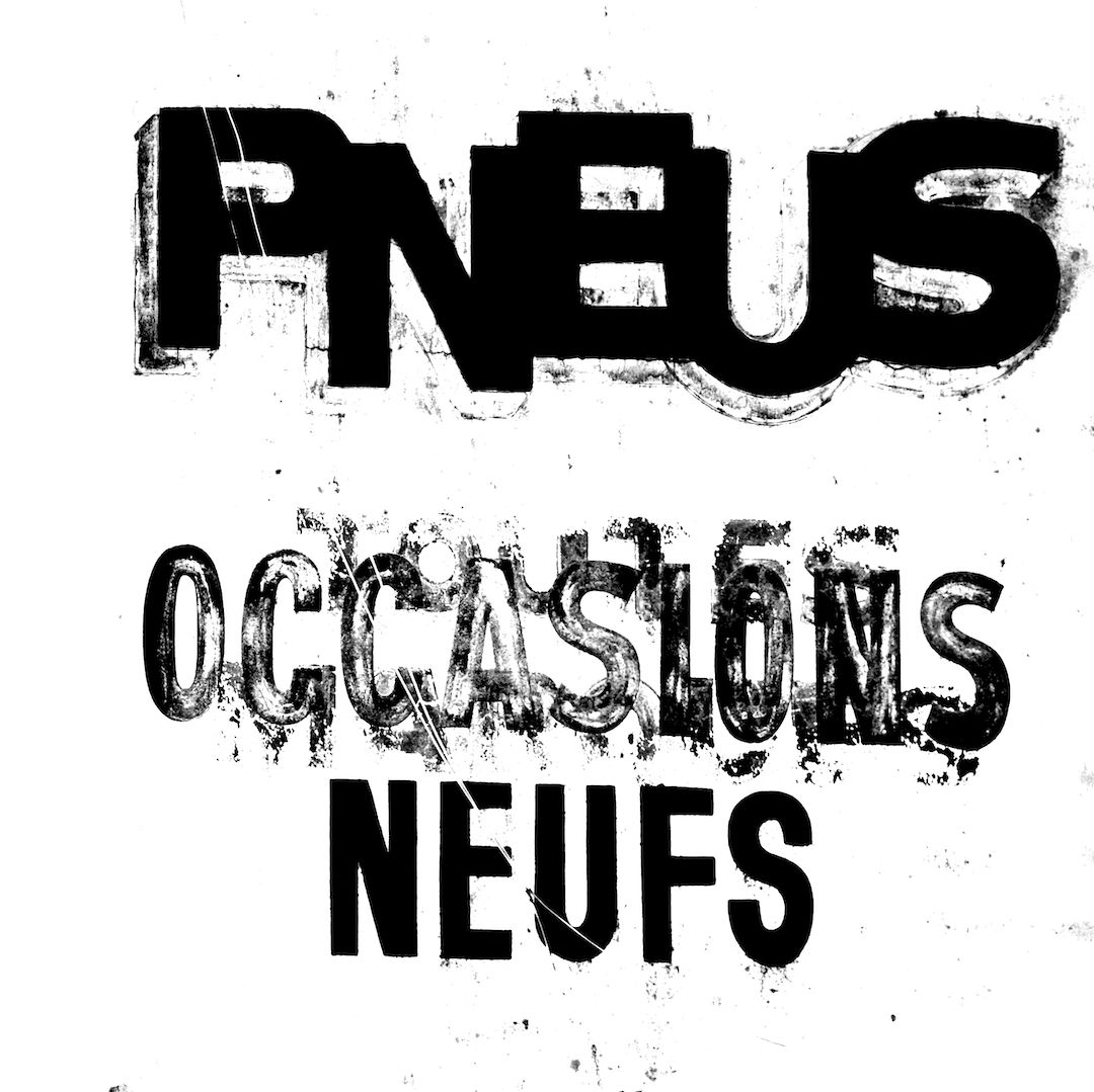 abstract black and white image letterforms