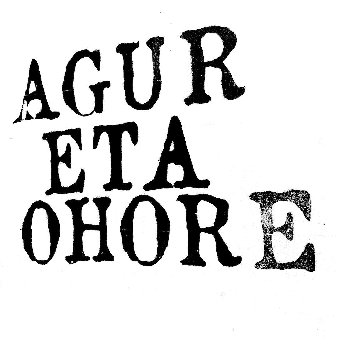 abstract black and white image letterforms